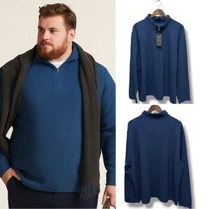 365 Van Heusen | NWT Men’s Royal Navy 1/4 Zip Pullover (size 2X)